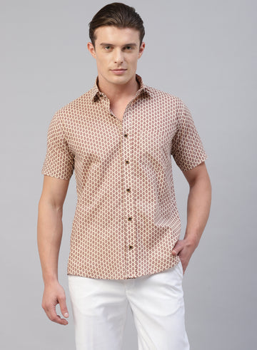Indian Prints Cotton Half Sleeve Shirt