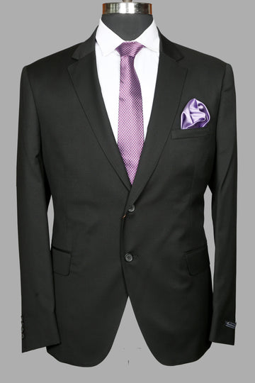 Black Solid Designer Suit