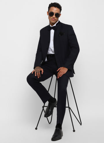 Navy Tuxedo 2pcs suit