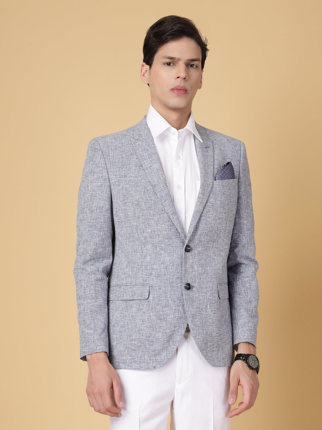 Light Blue Uncrushable Structured Jacket