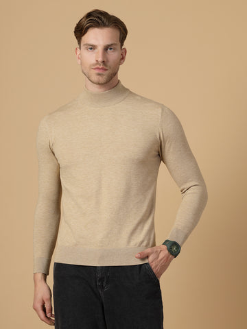 Beige Uncrushable Turtle Neck
