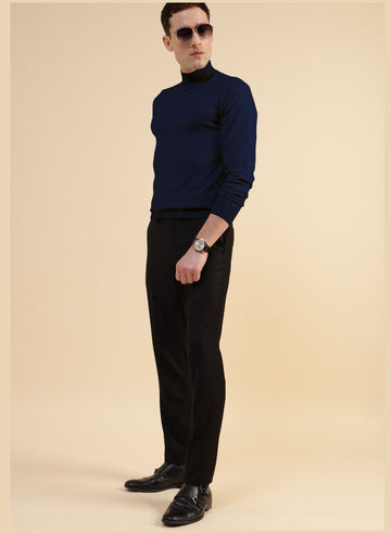 Navy Blue Uncrushable High Neck