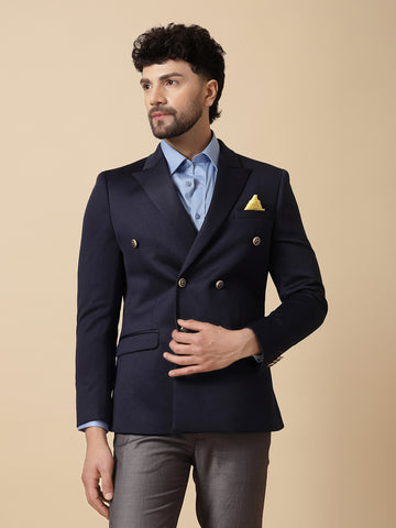 Navy Blue Uncrushable Double Breasted Suit