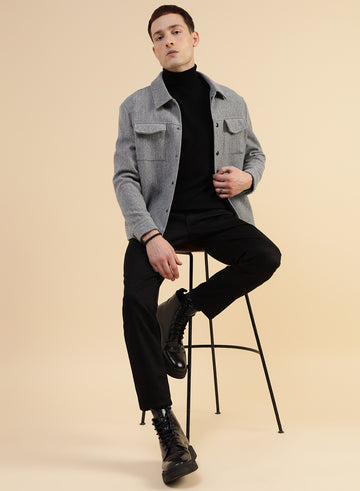 Grey Smart Casual Jacket