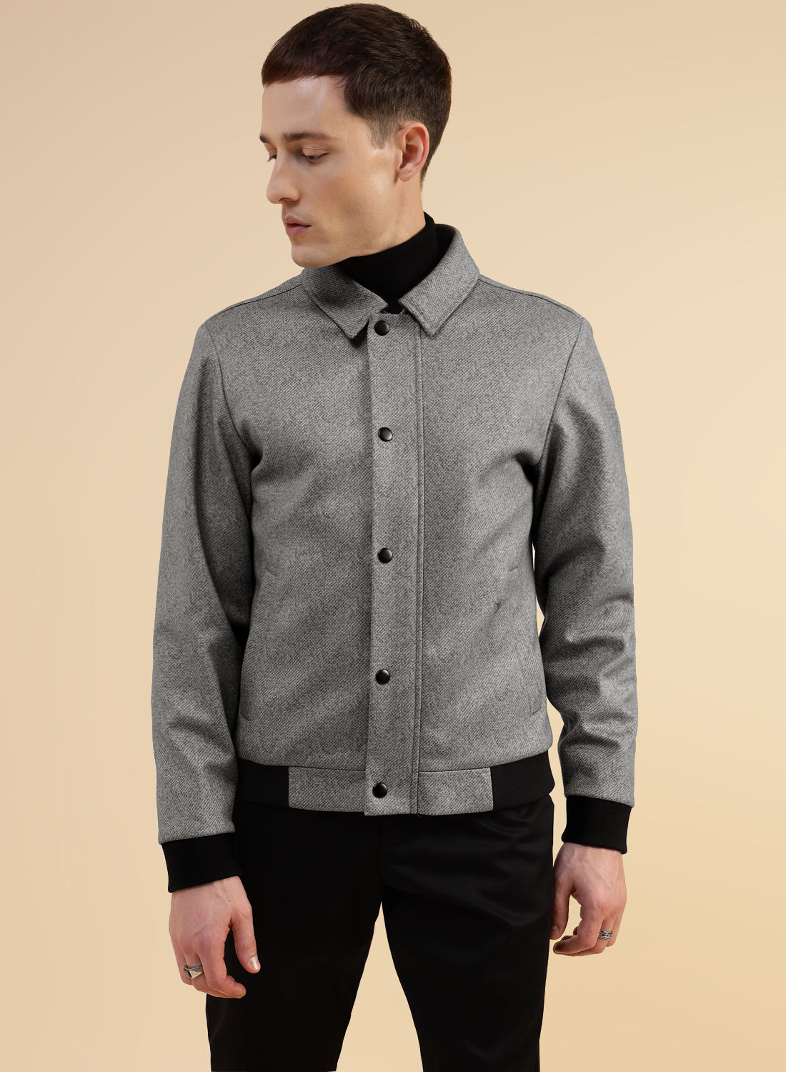 Light Grey Uncrushable Casual Jacket