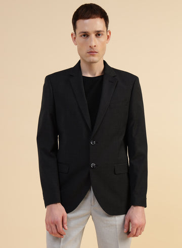 Black Poly wool Jacket