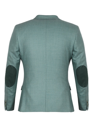 Green Tweed Notch Collar Jacket