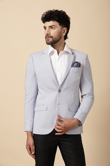 Light Blue Uncrushable Structured Jacket