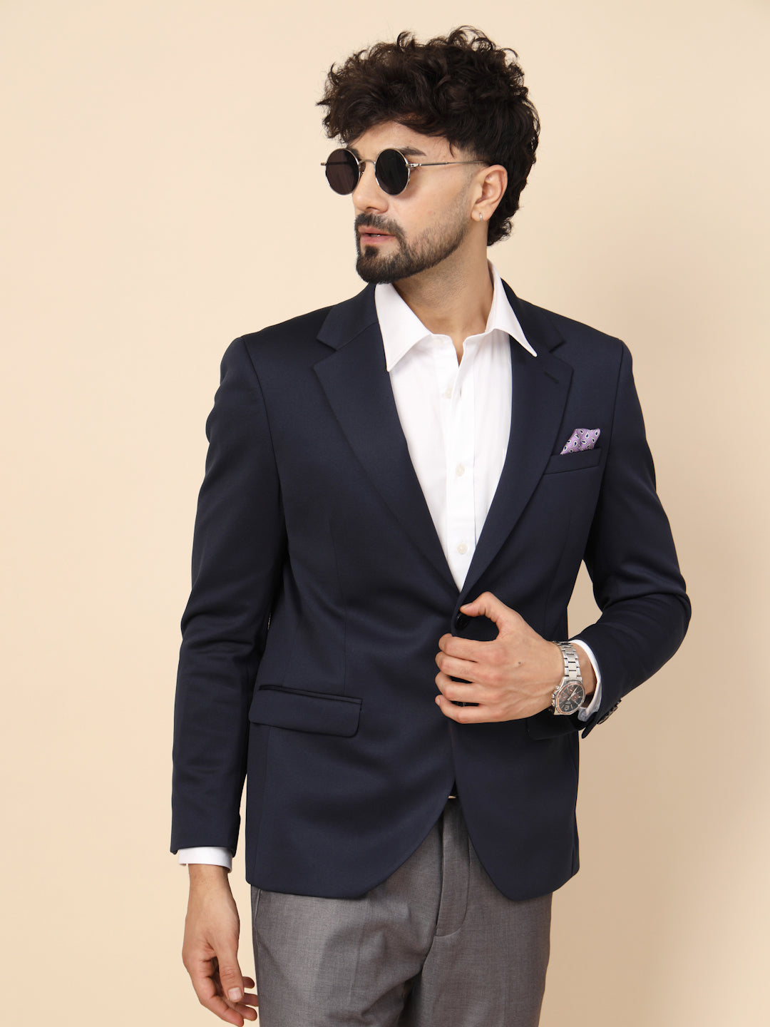 Navy Uncrushable Smart Jacket