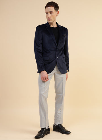 Blue Suede Corduroy Jacket