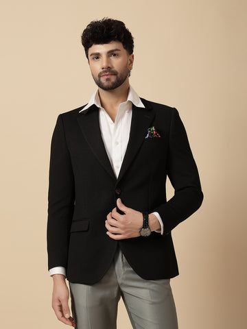 Black Uncrushable Structured Jacket