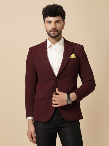 Wine Uncrushable Structured Jacket