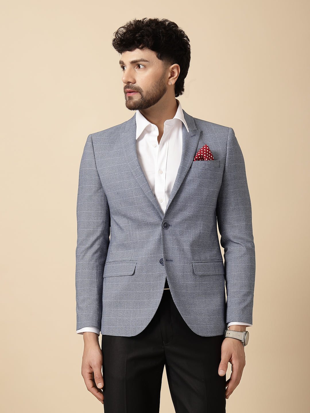 Blue Uncrushable Check Jacket
