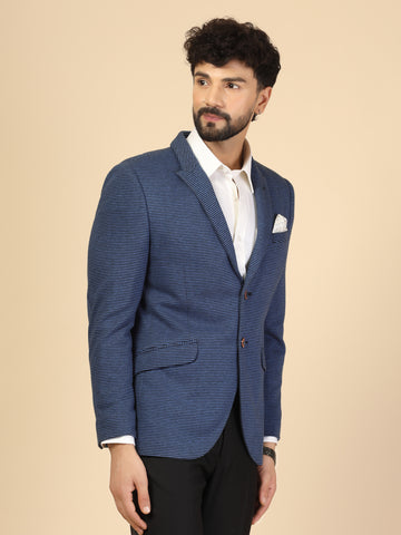 Blue Uncrushable Stripe Jacket