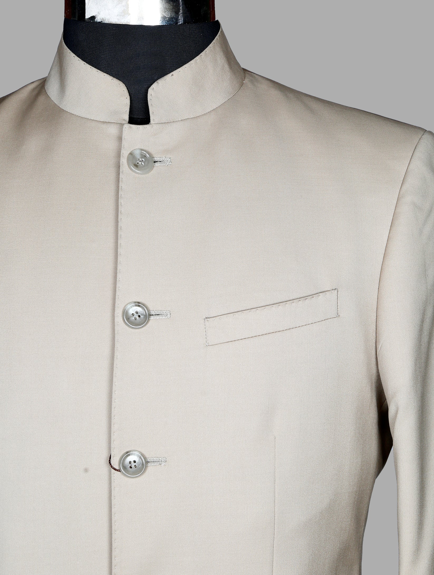 Designer Bandhgala Suit in Yellow Italian Linen main image 0