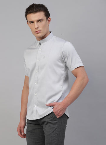 White 100% Cotton Solid Shirt