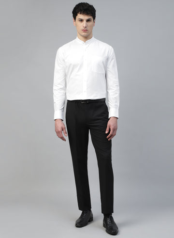 White 100% Structured Evening Wear Shirt