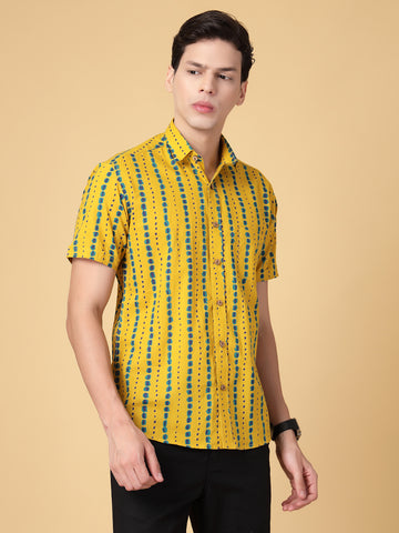 Yellow 100% Cotton Shirt