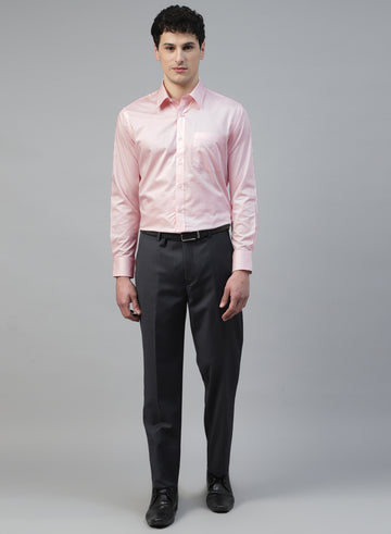 Pink Cotton Full Sleeve Shirt