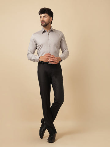 Light Grey Cotton Formal Shirt