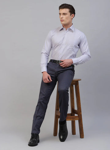 Mauve 100% Cotton Structured Formal Shirt
