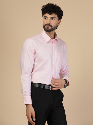 Pink 100% Cotton Structured Shirt