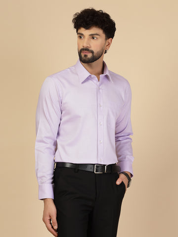 Mauve 100% Cotton Structured Shirt