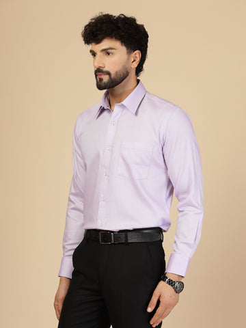 Mauve 100% Cotton Structured Shirt