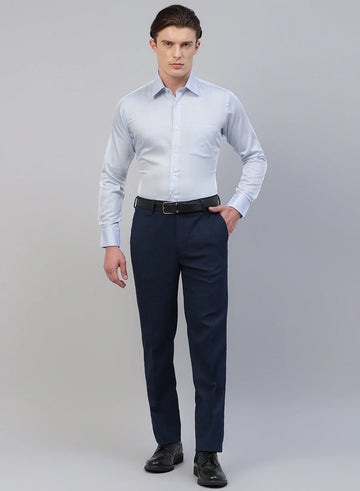 Light Blue 100% Cotton structured Formal Shirt