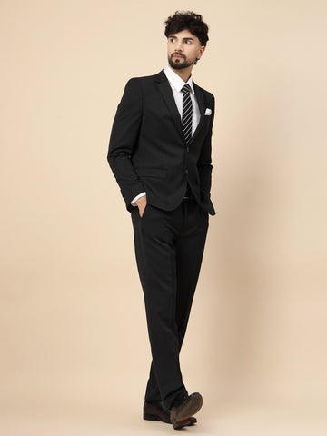 Charcoal Polywool 2pcs Formal Suit