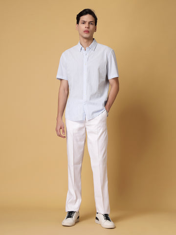 Light Blue 100% Cotton Shirt