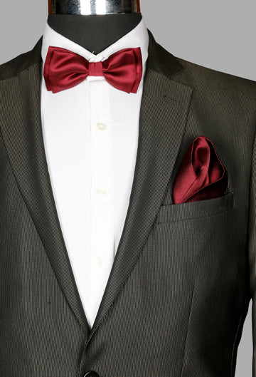 CHARCOAL Textured Designer Suit
