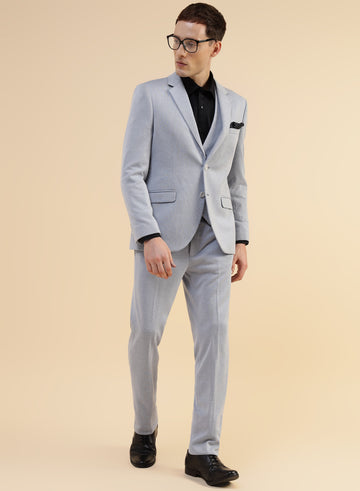 Light Blue Uncrushable 3pcs Suit
