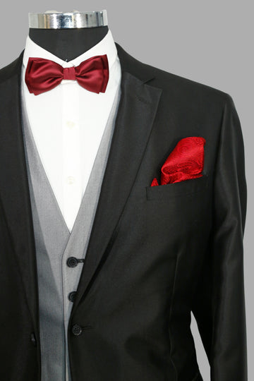 Black Solid Designer Suit