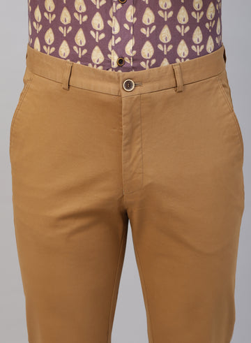 Regular fit (5018H) - Khakhi Cotton Casual Trouser
