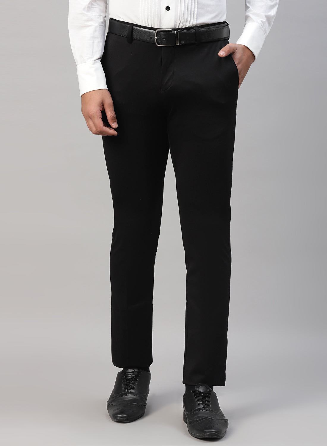 Black Knit Uncrushable Fashion Trouser