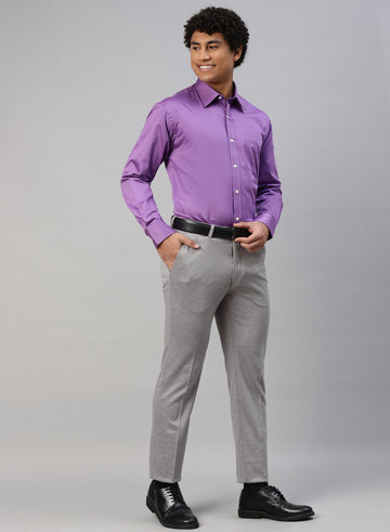 Grey Knit Uncrushable Fashion Trouser