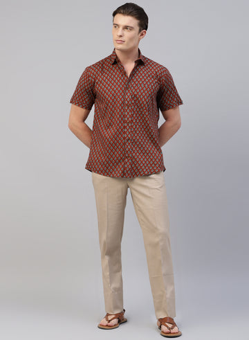 Beige Smart Trouser