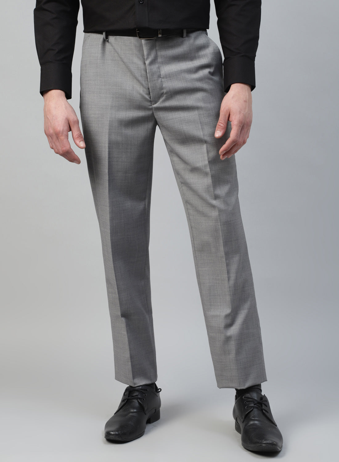 Grey Gold Polywool Trouser