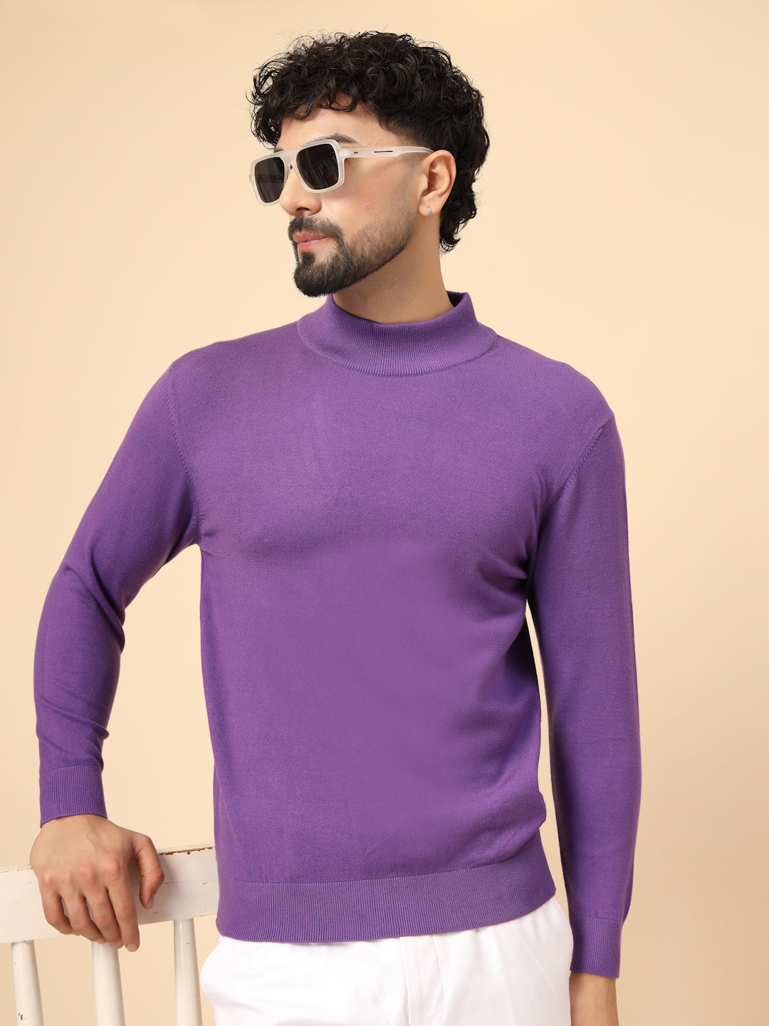 Purple Uncrushable Turtle Neck