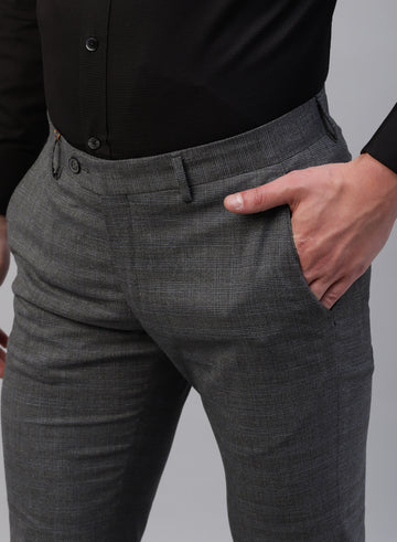 Grey Check Trouser