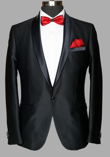 Navy Solid Designer Suit