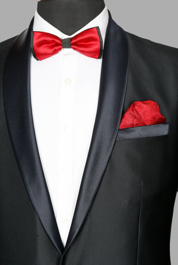 Navy Solid Designer Suit