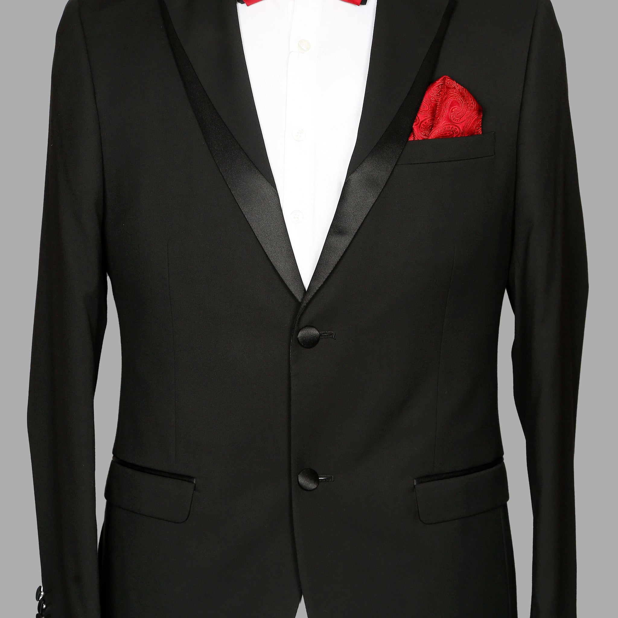 Black Solid Designer Suit