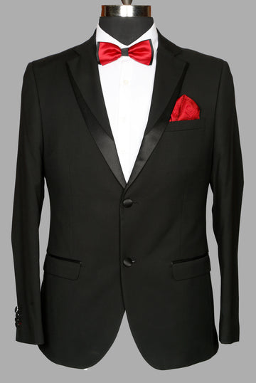 Black Solid Designer Suit