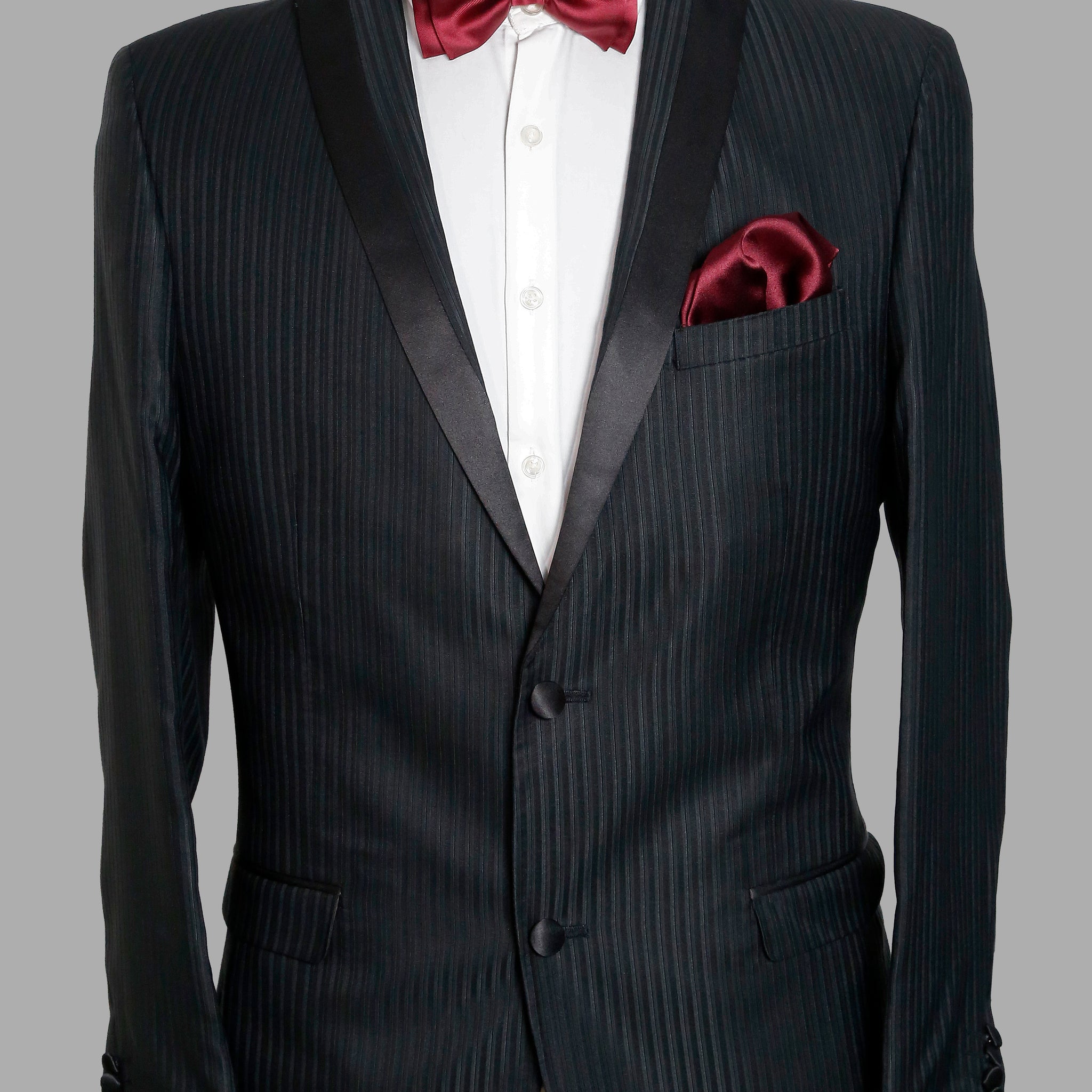 Black Textured Designer Tuxedo