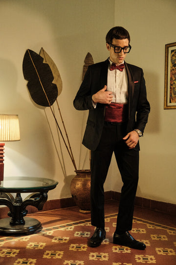 Black Solid Designer Tuxedo