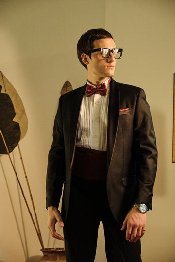 Black Solid Designer Tuxedo