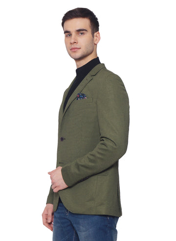 Dark Green Uncrushable Structured Jacket