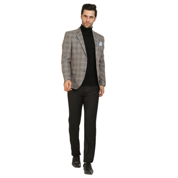 Olive Bottoli Linen Notch Collar Jacket
